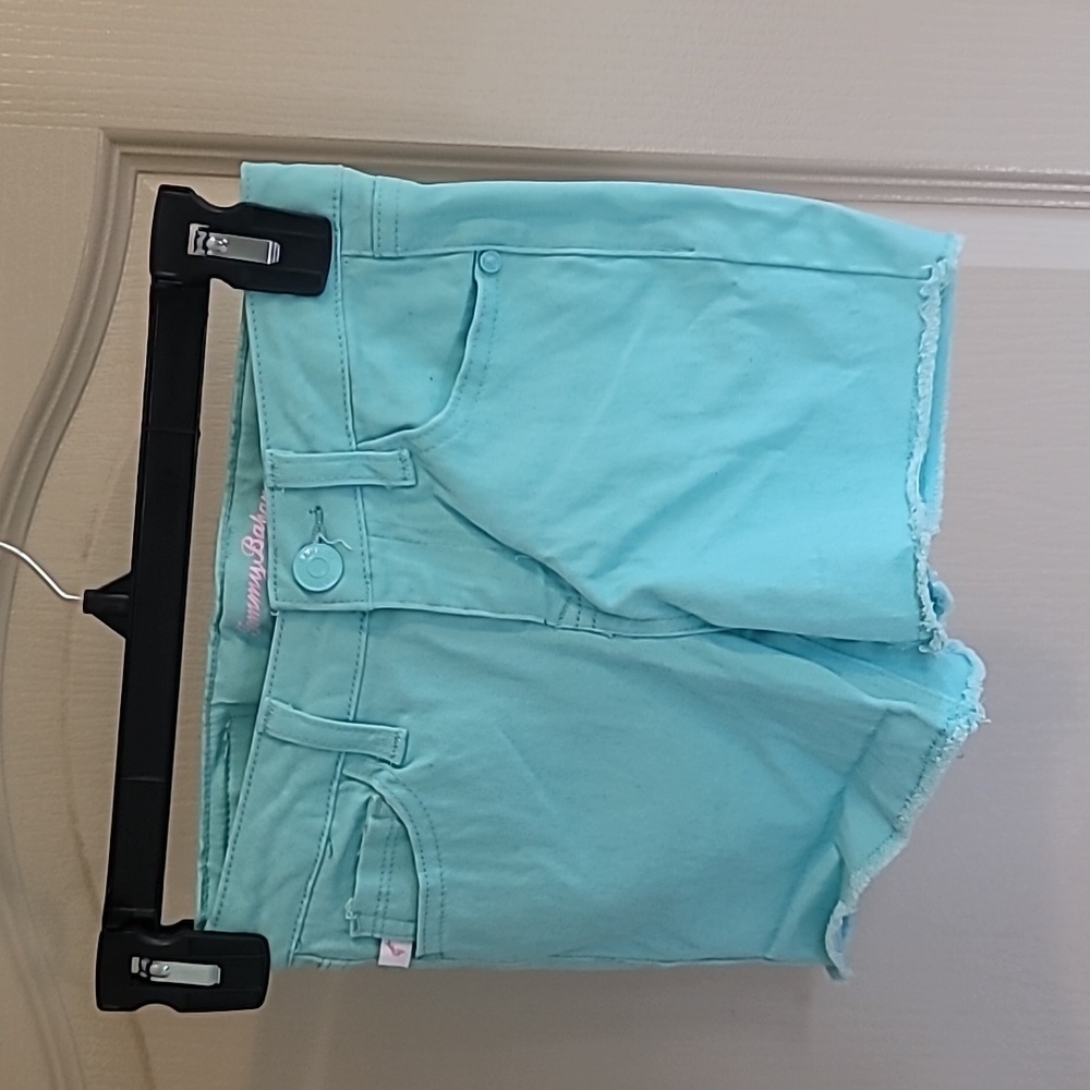 Girls Size 10 Tommy Bahama Aqua Blue Cut Off Shorts